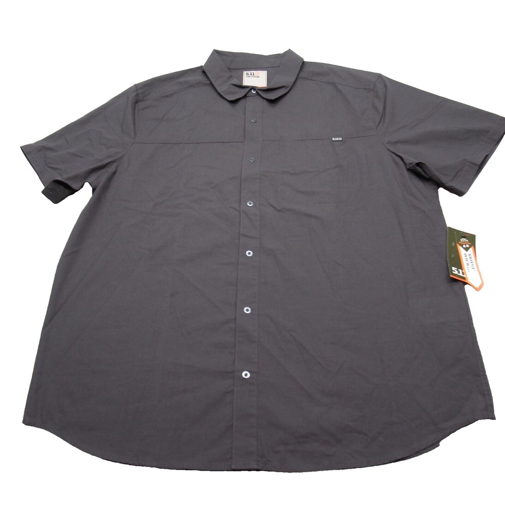 5.11 Tactical Shirt Men XL Volcanic Moisture Wicking Gunther Short Sleeve NWD